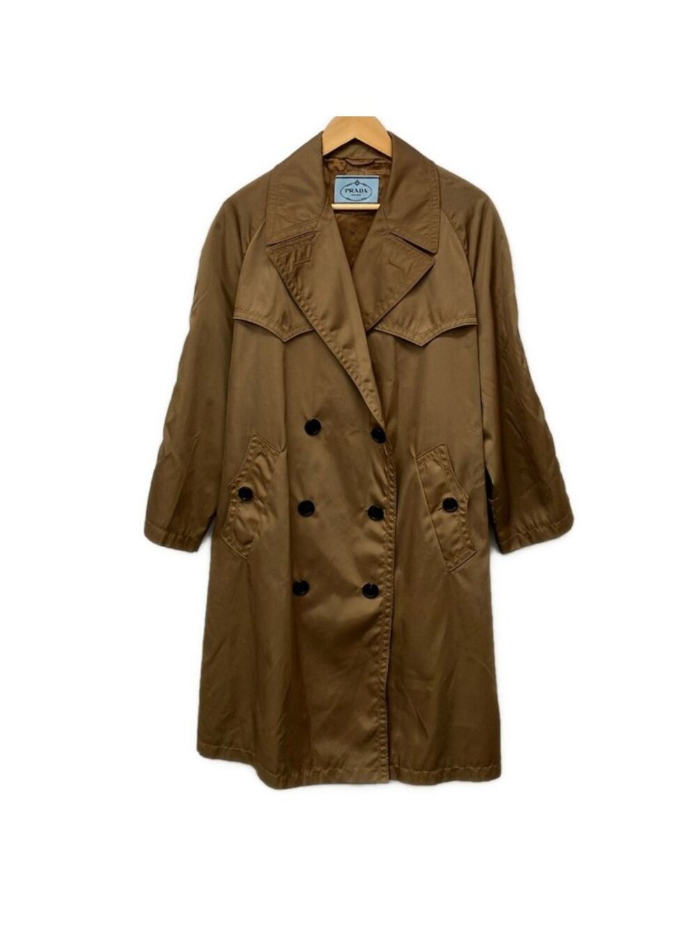 Prada Coat 36 S Beige Long Sleeve Spring Autumn